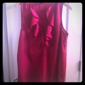 Cranberry Sleeveless Blouse